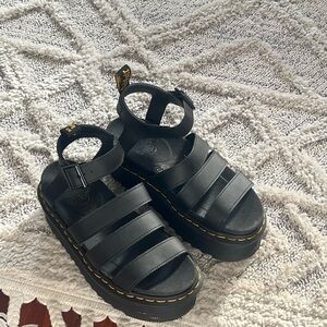Dr. Martens Black Platform Sandals
